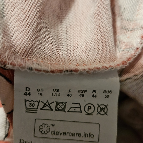 Olsen pink floral top size L - Picture 11 of 13